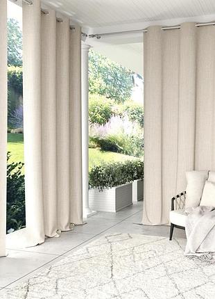 Штора для беседки wood luxury непромокаемая 175х220 см светло-бежевый.