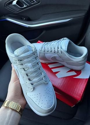 Sb dunk low white grey 2