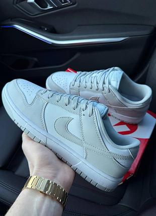 Sb dunk low white grey 5
