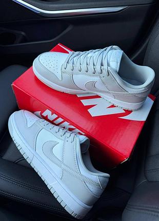 Sb dunk low white grey 4