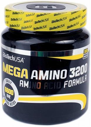 Аминокислота biotech mega amino 3200, 300 таблеток (104201)