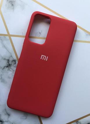 Силиконовый чехол silicone case для xiaomi redmi note 11 5g :: красный