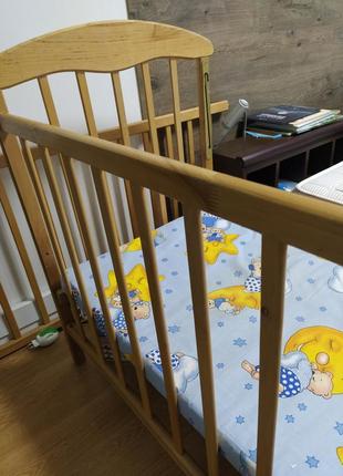 Детская кроватка деревянная3 фото
