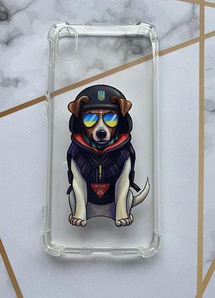 Чехол с утолщенными углами для xiaomi redmi 7a :: патрон (принт 4)
