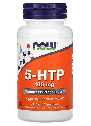 Аминокислота now foods 5-htp 100 mg 60 капс без вкуса (646101)