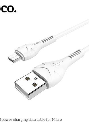 Кабель microusb hoco x37 cool 1м white