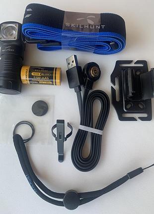 Фонарь skilhunt h04 mini rc 18350, samsung lh351d high cri