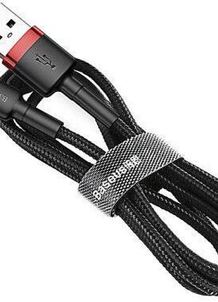 Кабель baseus cafule lightning 1м black/red 2