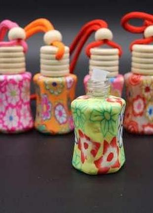 Скляні пляшечки розфарбовані. мікс. 55х27мм /8мл / скляні пляшечки розфарбовані. мікс. 55х27мм /8мл