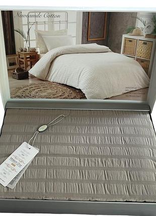 Комплект постельного белья maison d'or new camile dark beige хлопок 220-160 бежевый