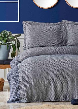 Покривало з наволочками nautica home - carla indigo синій 230*240