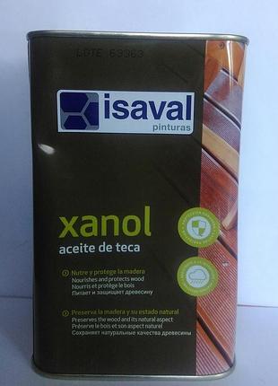 Олія тикова для меблів і терасси isaval xanol aceite de teca колір мед isaval xanol aceite de teca 0,75 л 2.5