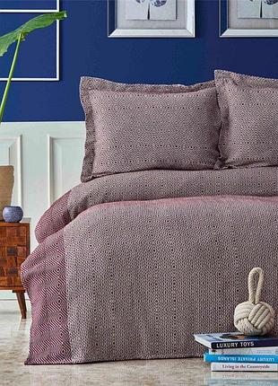 Покривало з наволочками nautica home - carla bordo бордо бордовий 230*240