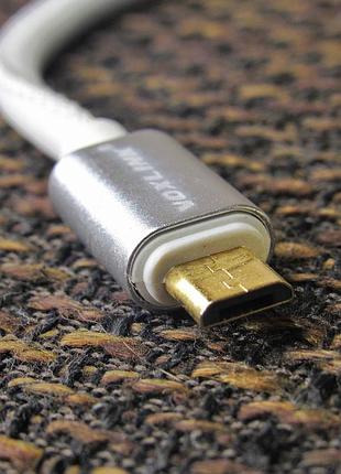 Microusb кабель voxlink под кожу 20см white