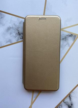 Чехол-книжка на samsung galaxy a70 2019 a705 золотой