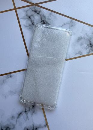 Прозрачный силиконовый чехол с утолщёнными углами для samsung a13 4g