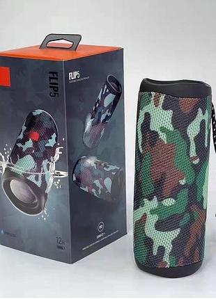 Портативная колонка portable bluetooth flip5 камуфляж