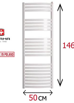 Водяна рушникосушка плоска біла 1460х500 terma dorota
