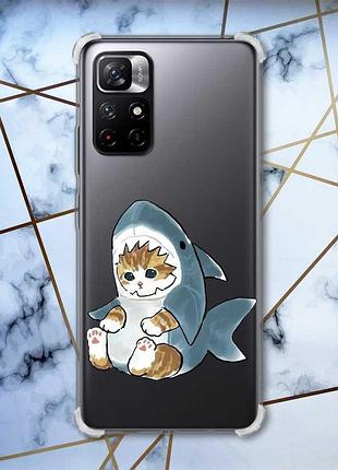 Чехол с утолщёнными углами для xiaomi redmi note 11 5g :: котёнок (принт 120)