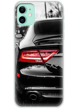 Чехол силиконовый с картинкой на iphone 11 (машина, audi a7)