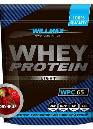 Протеин willmax whey protein 65 light 1000 г клубника (3567377)