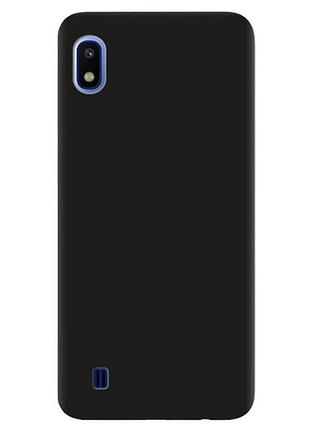 Силиконовый матовый чехол для samsung galaxy а10 (2019) а105 черный