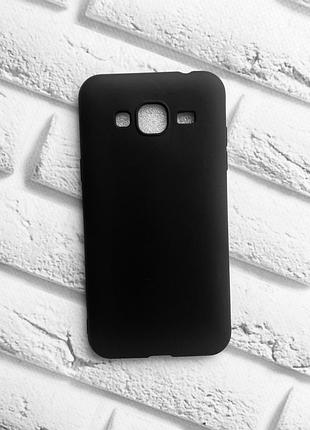 Силіконовий матовий чохол для samsung galaxy j3 2016 j310 sm-j320h чорний