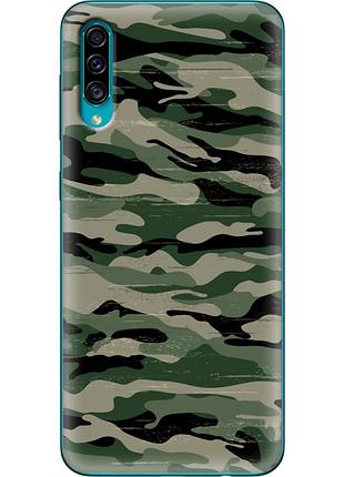 Чехол силиконовый с картинкой на samsung galaxy a30s (a307) (патриотический, камуфляж)