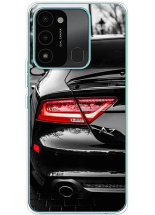 Чохол силіконовий з картинкою на tecno spark go 2022 (машина, audi a7)