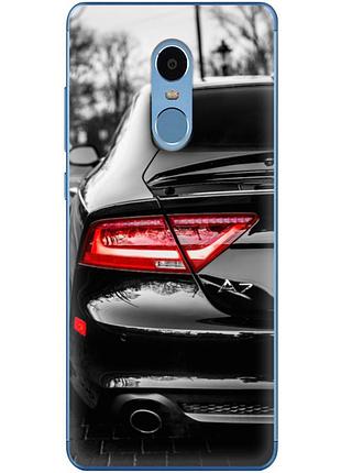 Чехол силиконовый с картинкой на xiaomi redmi note 4 (машина, audi a7)