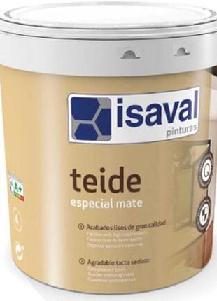 Краска водоэмульсионная моющаяся матовая виниловая тейде isaval teide 1 л 15