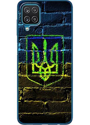 Чехол силиконовый с картинкой на samsung galaxy m12 (m127) (патриотический, герб украины)