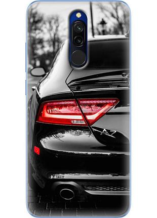 Чехол силиконовый с картинкой на xiaomi redmi 8 (машина, audi a7)