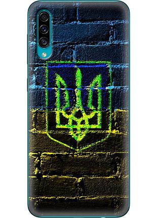 Чохол силіконовий з картинкою на samsung galaxy a50 (a505) (патріотичний, герб україни)