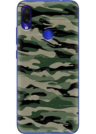Чохол силіконовий з картинкою на xiaomi redmi note 7 (патріотичний, камуфляж)