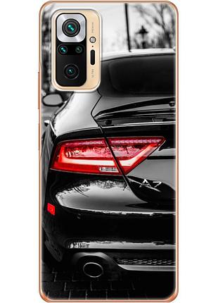 Чехол силиконовый с картинкой на xiaomi redmi note 10 pro (машина, audi a7)