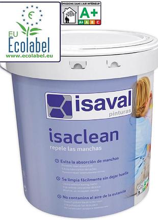 Краска интерьерная матовая особостойкая к мытью изаклин isaval 1л 4