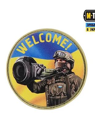 Шеврон на липучке nlaw says welcome