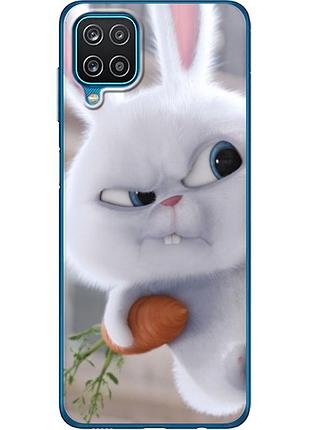 Чехол силиконовый с картинкой на samsung galaxy m12 (m127) (кролик снежок)