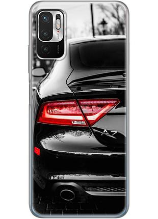 Чехол силиконовый с картинкой на xiaomi redmi note 10 5g (машина, audi a7)