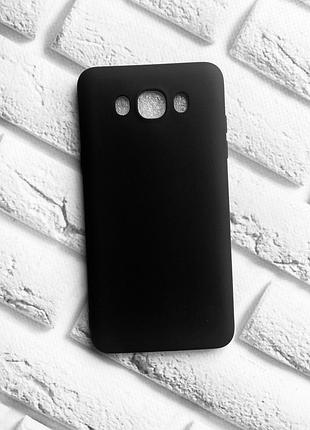 Силиконовый матовый чехол для samsung galaxy j7(2016) j710 черный