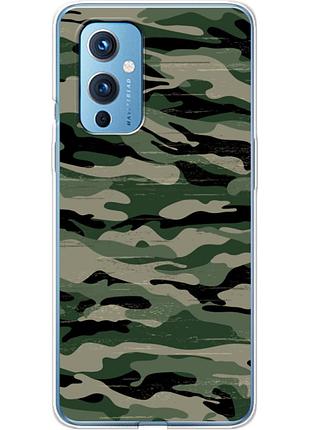 Чохол силіконовий з картинкою на oneplus 9 (патріотичний, камуфляж)