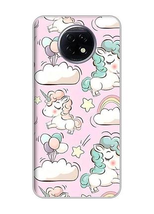 Чохол на xiaomi redmi note 9t/redmi note 9 5g :: єдинороги (принт 106)