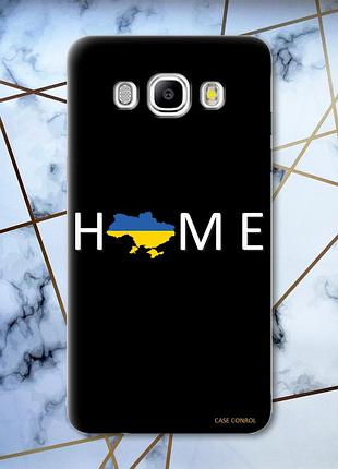 Матовий чохол з чорними боками на samsung galaxy j5(2016) j510 :: дім україна принт 73