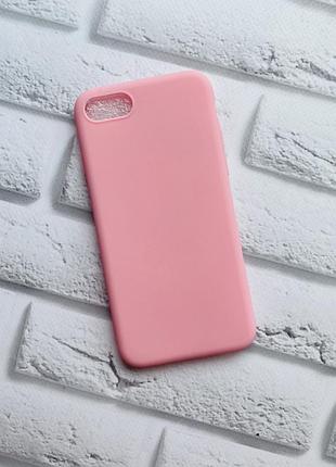 Силіконовий матовий чохол для iphone 7 / 8 рожевий