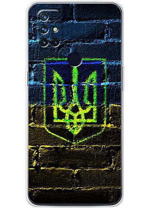 Чохол силіконовий з картинкою на oneplus nord n10 (патріотичний, герб україни)