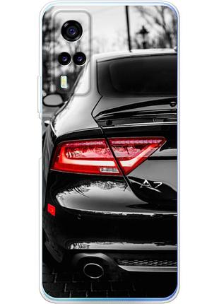 Чехол силиконовый с картинкой на vivo y31 (машина, audi a7)
