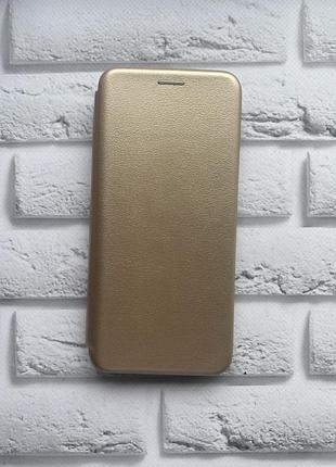 Чехол-книжка на xiaomi mi note 10/note 10 pro золотой
