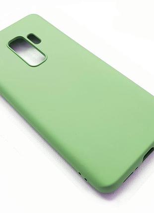 Тонкий матовый чехол с микрофиброй для samsung galaxy s9 мятный