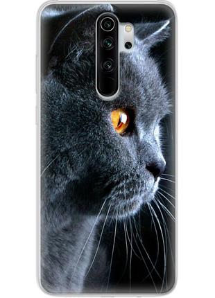 Чохол силіконовий з картинкою на xiaomi redmi note 8 pro (британський кіт)